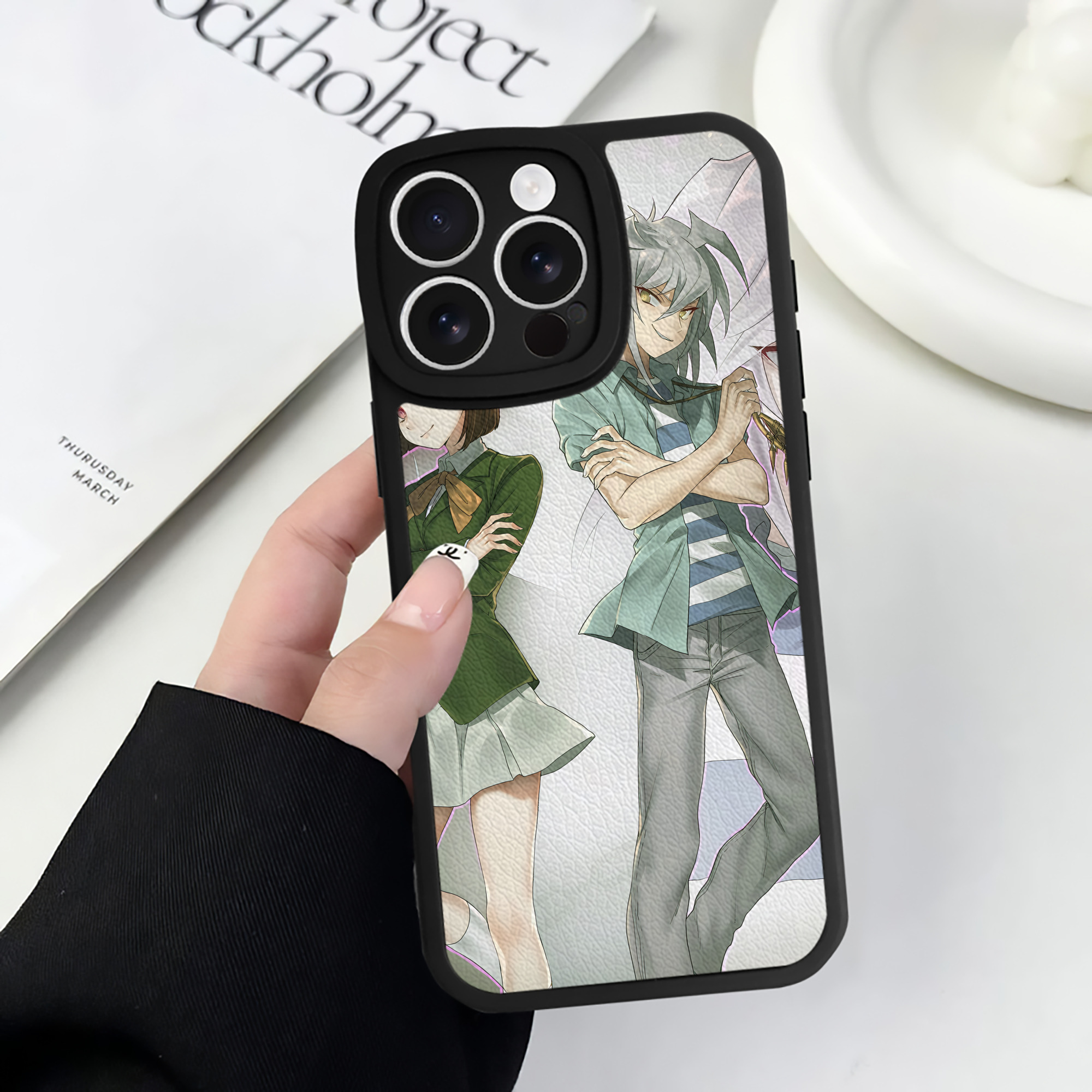 （画像用） 遊☆戯☆王 Yu-Gi-Oh! 【iPhone 16シリーズ対応】シリコンスマホケース（レザー調） 材質：シリコン